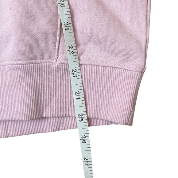Seek Discomfort Cozy Pink Hoodie with Lightning Bolt Design Organic Cotton L - Picture 5 of 8
